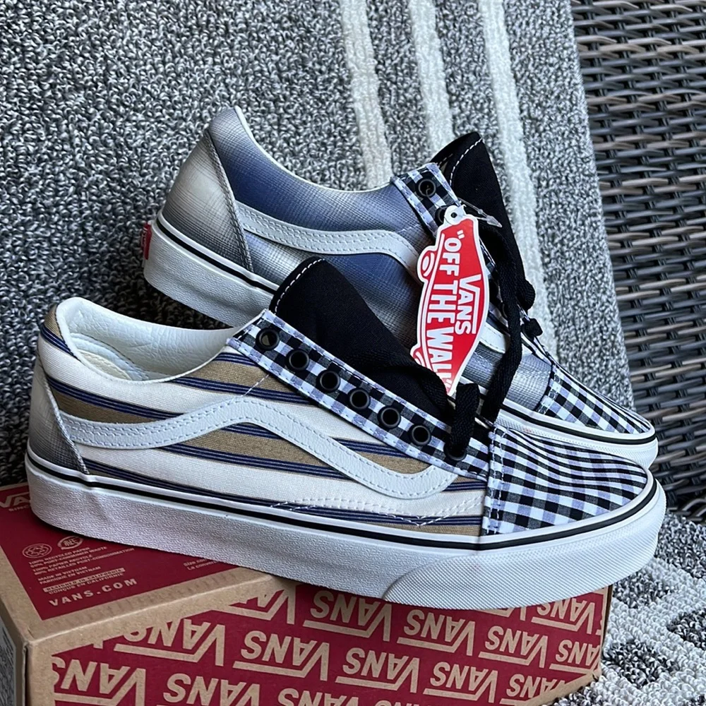 Vans Old Skool Prep Retro Blancdeblanc MENS - Picture 6 of 16